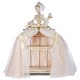 lady With Cake Display Cabinet crème/gold 95cm
